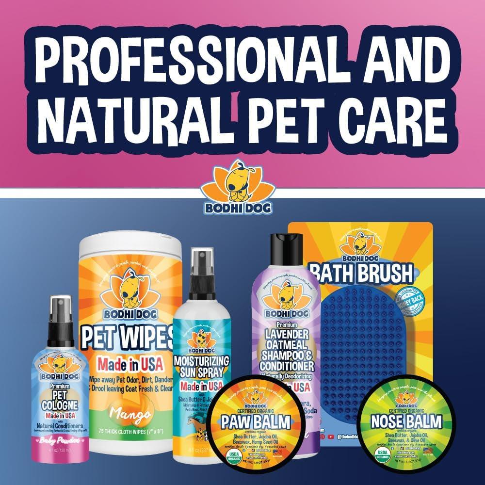 Natural Dog Cologne | Premium Scented Deodorizing Body Spray for Dogs & Cats | Neutralizes Strong Odors with Natural Dog Conditioner | Made in USA (Baby Powder, 4 Fl Oz)