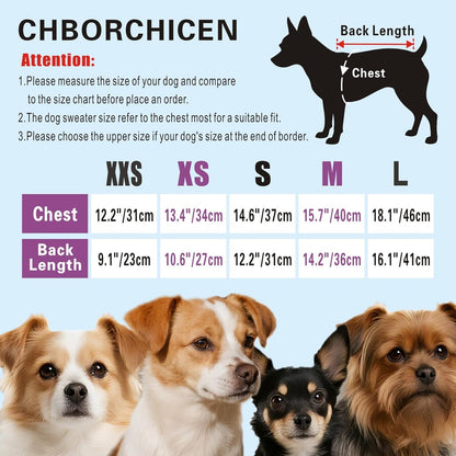 Small Dog Sweaters Knitted Pet Cat Sweater Warm Dog Sweatshirt Dog Winter Clothes Kitten Puppy Sweater